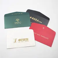 Envelope de papel de cartão de convite, logotipo personalizado preto de luxo envelope de cartão