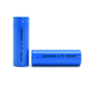 Small battery 14430 <strong>3</strong>,7 V Rechargeable Li-ion Battery 650 mAh - Product Image 3