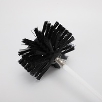 Brosse de nettoyage industrielle en fibres synthétiques de qualité supérieure avec revêtement Picote, personnalisation OEM, manche en caoutchouc, diamètre 100 mm pour tuyaux d'égout