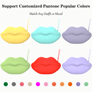 Monedero de Silicona Reutilizable, Portátil y Suave, con Diseño de Labios, Impermeable, Bolsa de Muñeca, Linda Bolsa de Cosméticos, Fabricación OEM/ODM, Logotipo Personalizado - Product Image 6