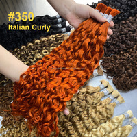 Cheveux humains bouclés italiens 12A pour tresses bohèmes, en vrac, sans trame, cheveux indiens vierges, noir de jais, 100g, pour tressage