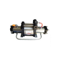 Pompa penguat Gas N2O tekanan tinggi dengan fungsi ganda pompa Piston Transfer silinder desain sumber daya pneumatik