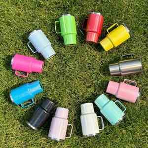 Multicolored Blank Sublimation Shimmer Glitter rainbow Candy <b>Macaron</b> Double Walled Stainless Steel 3oz Mini Shot Glass Tumbler - Product Image 3