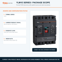 Disjoncteur électronique à boîtier moulé YORA YLM1E MCCB 3P 4P 100A 125A 250A 400A 630A 800A Type M 50kA Type H 100kA 400V AC