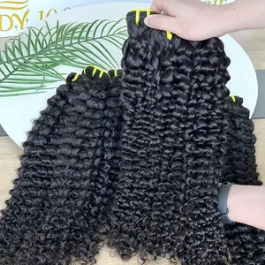 Wholesale Bundle Raw Unprocessed Cuticle Aligned Mink Brazilian Deep Curly Human Hair Bundles