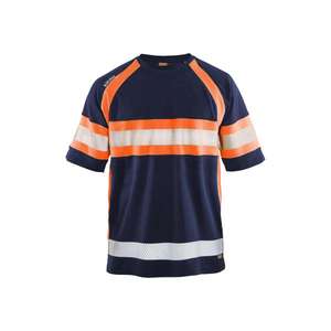 BLAKLADER - 333710518953XXL Camiseta UV de alta visibilidad Azul marino/Naranja-EAN 7330509523193 ROPA DE TRABAJO DE LA HI-VIS - Product Image 1