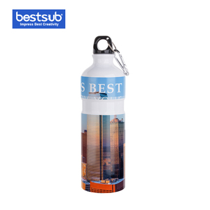 sublimación en blanco de la prensa del calor de la Botella de agua 750ml de aluminio de la Botella de agua termo flaca vasos con - Product Image 1