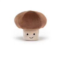 Peluche Champignon de Simulation Britannique pour Enfants, Rembourrée en Coton PP, Jouet Apaisant, Âges 2-14+, Vente en Gros