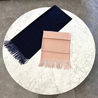 Écharpe en pashmina noire en polyester DDP Factory, 200*70cm, chaude, élégante, multifonctionnelle, hijab, écharpe d'hiver, achat à prix réduit, fabrication bon marché