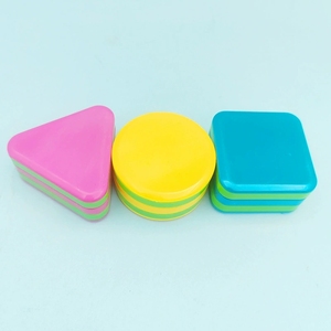 Lot de 3 instruments de percussion Orff en plastique pour enfants : triangle, cercle, carré – Jouet de reconnaissance des couleurs et des formes - Product Image 4
