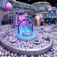 Parc d'attractions intérieur sur le thème de l'espace, personnalisé, de 1000 m², centre de divertissement pour enfants en intérieur