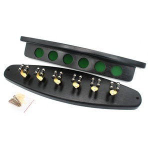 En bois Noir De <span class=keywords><strong>Billard</strong></span> et De Mur De <span class=keywords><strong>Billard</strong></span> Cue Bâtons Rack Titulaire pour 6 Indices sur Vente - Product Image 2