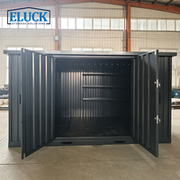 Conteneur de stockage mobile pliable et démontable de 20 pieds, avec revêtement en poudre, pour l'auto-entreposage