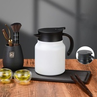 Nouvelle Carafe Isotherme 2026 en Acier Inoxydable 316, Grande Capacité 1500ml, Bouilloire Domestique Isolée avec Séparation Thé/Eau, Cafetière