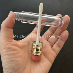 ISMAN 5ml Tube de brillant à lèvres rose-rouge unique en forme de crayon, emballage cosmétique vide mignon pour enfants, logo personnalisé, marque privée - Product Image 5