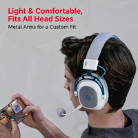 Casque de jeu sans fil HECATE G5 2.4G, 3 modes, son surround 7.1, haut-parleur de 53 mm, microphone à réduction de bruit, casque pour PC
