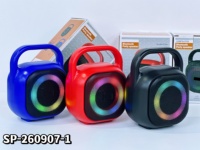 Speaker Bluetooth RGB Portabel 5W Nirkabel untuk Luar Ruangan, Perjalanan, dan Berkemah dengan BT TF FM USB AUX TWS