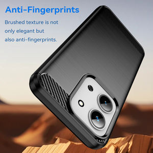 Para <span class=keywords><strong>Redmi</strong></span> 15C Case, Anti-Scratch Slim Fit Carbon Fiber Texture Brushed <span class=keywords><strong>Line</strong></span> Funda de teléfono móvil de TPU suave a prueba de golpes para <span class=keywords><strong>Redmi</strong></span> 15C - Product Image 4