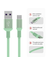 Câble de charge rapide USB vers Micro USB Type C TPE SD-240 3A 60W 1M pour téléphone portable, ordinateur, MP3/MP4, écouteurs
