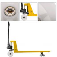 Roue de roulette de chariot élévateur en Nylon blanc robuste 80*70mm 180*50mm roues de transpalette en fer pour chariot élévateur à main extérieur de rechange