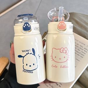 Sanrio Cute Cat Paw Straw Thermos Cup 316 Stainless Steel Large Capacity Back To School Tumbler - Product Image 1