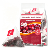 Thé froid à l'hibiscus Sabdariffa, thé aux fleurs de roselle parfumées à l'hibiscus, infusion chaude/froide, 2g x 30 sachets