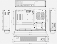 Boîtier d'ordinateur en acier galvanisé SGCCBY2U-280