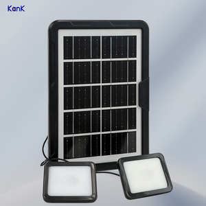 Chargeur solaire portable pliable 6W avec batterie intégrée 7200mAh et ports USB Type-C 3*DC pour l'éclairage domestique et les téléphones - Product Image 1