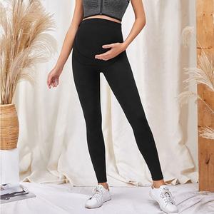 Vestiti di maternità all'ingrosso di allenamento di Fitness di alta qualità indossano la vita alta comode più le dimensioni di maternità incinte Legging - Product Image 6