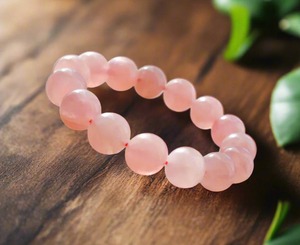 10mm Rose Quartz <b>Crystal</b> <b>Bracelet</b> | Natural Gemstone Stretch <b>Bracelet</b> - Product Image 1