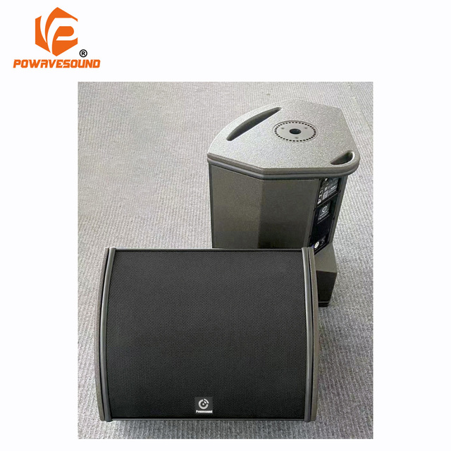 PWS15CX POWAVESOUND Professional Active Speaker 15 Inch Coaxial Stage Monitor Speaker with D Class Amplifier Module and DSP
