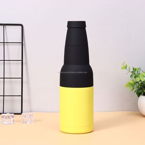 Porte-bouteille isotherme portable en acier inoxydable à double paroi sous vide avec fermeture éclair étanche 12oz - Product Image 3
