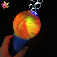 Light Up Bubble Toys führte Mini-Rundball-Bubble-Zauberstäbe mit Sound-Fun-Geschenken für Kinder-Sommer-Outdoor-Spielzeug