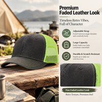 Casquette de baseball vintage personnalisable en maille respirante et imperméable, réglable, pour activités de plein air et sport