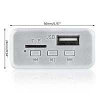 Autoradio Bluetooth 5.0 compatible Bluetooth, lecteur MP3, 5V 12V, module de décodeur MP3 WMA, radio FM, TF, USB, 3,5 mm AUX pour voiture