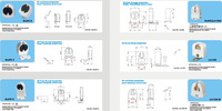 Douille d'ampoule led t8 t5 24w, 4 lampes à support de tube t5, babouche Fluorescent G5