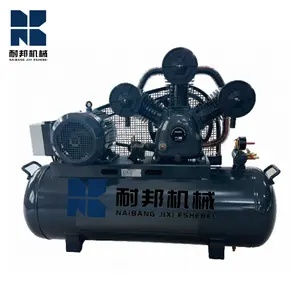 10HP 7.5kw 250L高质量活塞式空气压缩机油箱皮带驱动活塞式空气压缩机