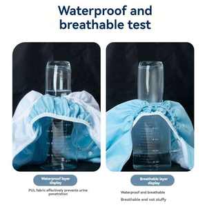 Couches lavables pour adultes XL personnalisables, anti-fuites, réutilisables, réglables, sous-vêtements d'incontinence pour la protection nocturne - Product Image 5