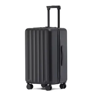 हवाई अड्डों के लिए उच्च गुणवत्ता वाली बड़ी क्षमता वाला कार्य यात्रा बैग हार्ड शेल हल्के ज़िपर्ड चार पहिया सामान