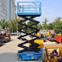 Plateforme élévatrice mobile à ciseaux sur roues à prix d'usine pour centre de distribution logistique et rayonnage