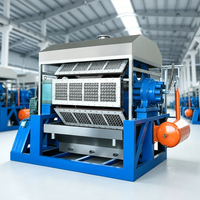 Máquina de Reciclaje de Papel para Pequeñas Empresas, Máquina Automática para Bandejas de Huevos de Papel con Secador