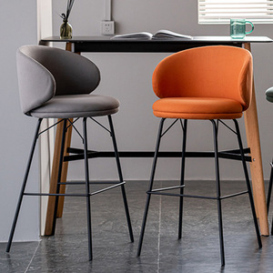 <span class=keywords><strong>Forniture</strong></span> mobili moderni casa <span class=keywords><strong>Bar</strong></span> cucina isola evento Club alto sgabello piedi orsacchiotto bouclé alta sedia da banco - Product Image 5