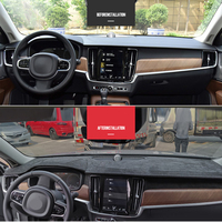 Volvo S90 2016-2021 Housse de tableau de bord italienne pour la protection intérieure des voitures de luxe Kit de protection de haute qualité LS AUTO