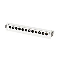 Recién llegado, lámpara de rejilla fija rectangular, 4,5 W, 9W, 18W, luz de rejilla LED empotrada, antideslumbrante, tira de 6 cabezales, luz de rejilla descendente