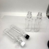 Bouteille en plastique PET transparente de 250 ml, 300 ml, 500 ml avec bouchon à clapet, bouteille de voyage à presser pour lotion, shampoing, liquide cosmétique