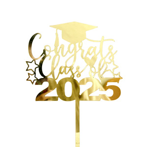 2025 New Arrival Class 2025 Acrylic bánh Topper tốt nghiệp mùa bánh trang trí cung cấp cho bánh trang trí - Product Image 4