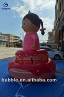Nouveau Beau Design Hollande Gonflable Fille Poupée Gâteau Ballon pour la Fête D'anniversaire