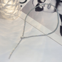 Collar de diamantes de laboratorio de 23,91g de oro blanco de 18 quilates-Colgante solitario nupcial de 19,5 cm con certificado IGI/GIA