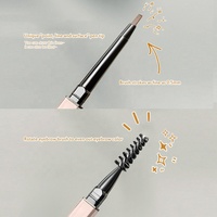 Maquillage des yeux crayons à sourcils longue durée sourcils meilleure marque imperméable or végétalien Slim crayon à sourcils marque privée personnalisé