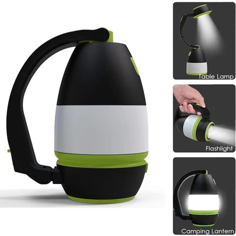 Rechargeable Desk Lamp USB-C Table Light Emergency Torch Outdoor Camping Lantern Power Bank Working Tent Reading Flashlight LED